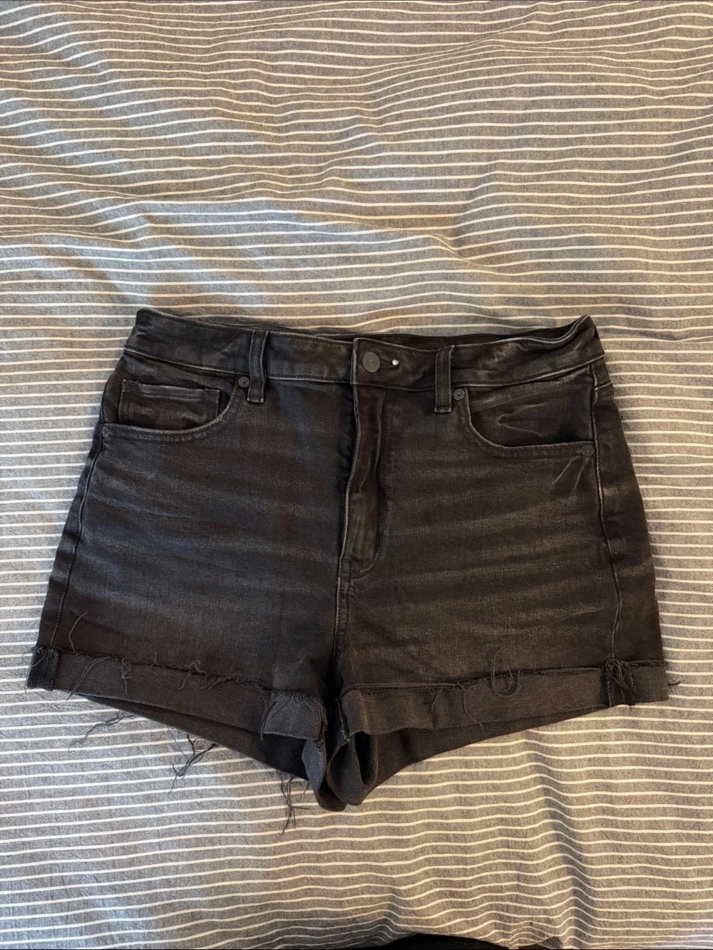 American Eagle Black Denim Shorts